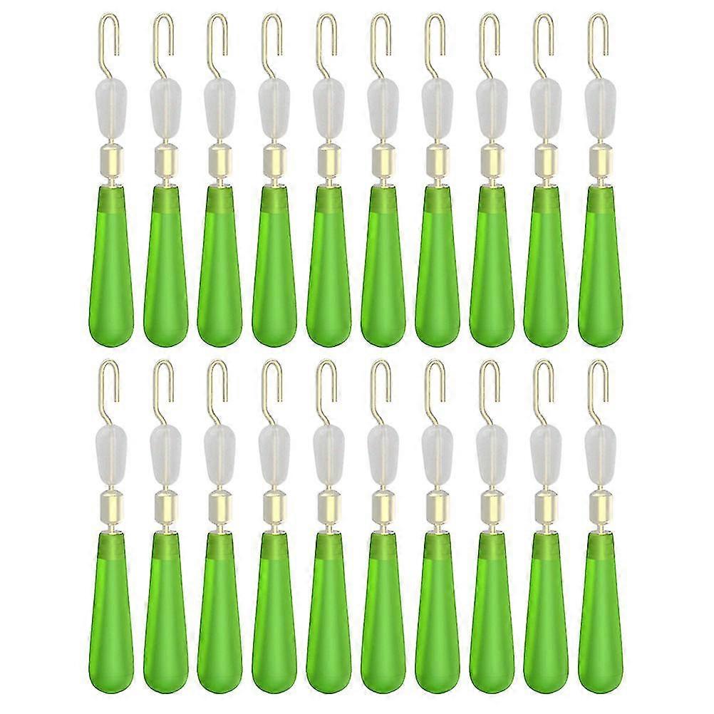 25pcs Practical Bobber Stops Silicone Bobber Stoppers for Fishing Line