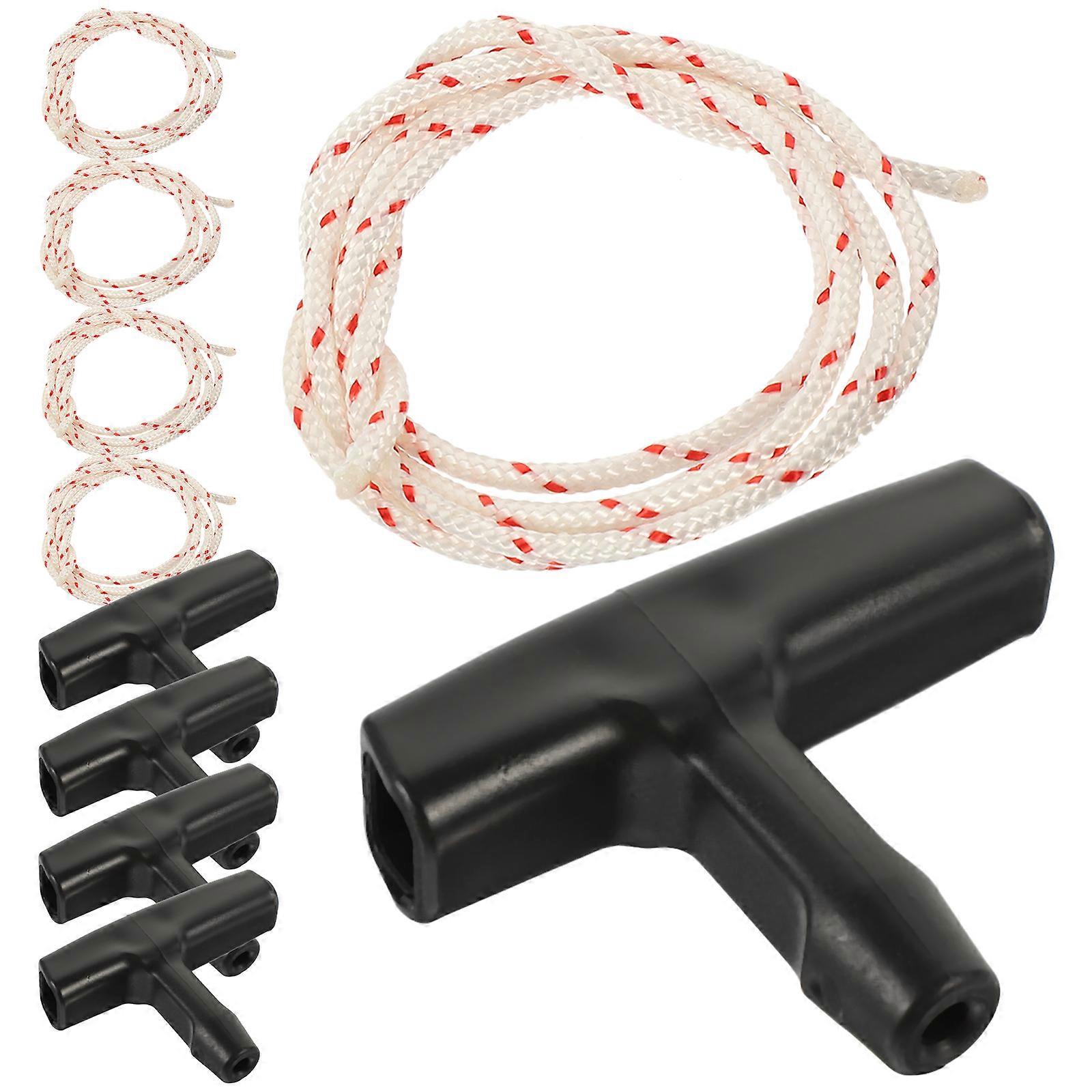 5pcs סולם עליית גג כבל משיכה דלת מוסך למשוך חבל עם ידית לפתיחת מוסך