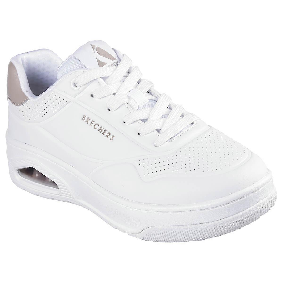 Skechers Femmes Uno Court Fast Break Chaussures en mousse à mémoire de forme refroidie à l’air