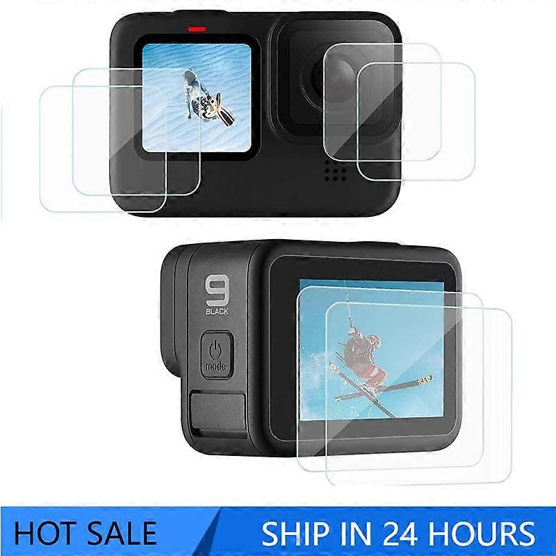 Προστατευτικό οθόνης γυαλιού για Gopro Fore9, εξαιρετικά λεπτή προστατευτική ταινία, μαύρο προστατευτικό φακό, Γουατεμάλα