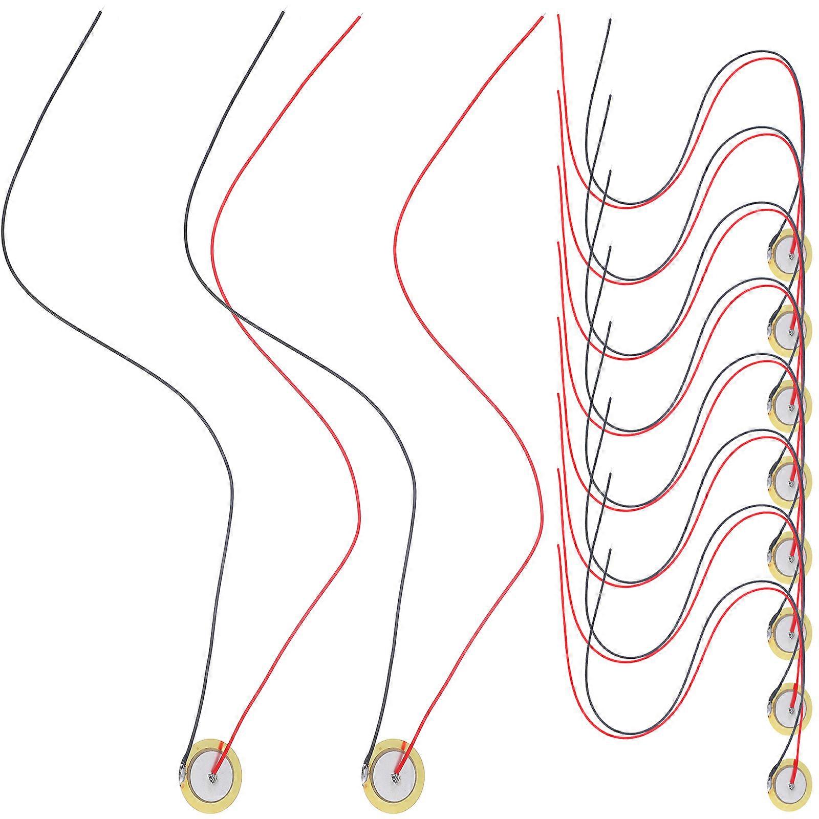 15pcs Piezo Disc Buzzer Brass Sheet Piezoelectric Chips Guitar Accessory