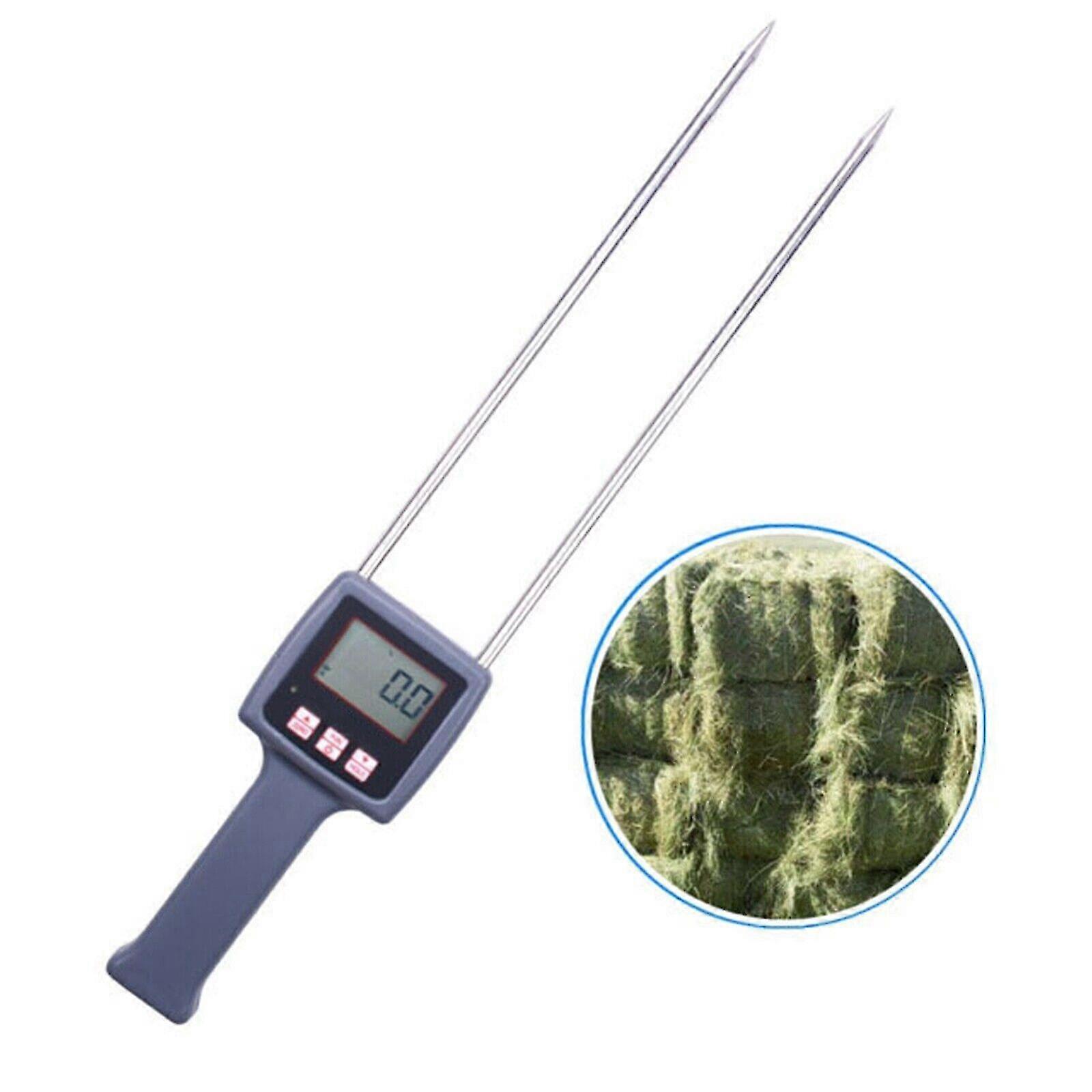 Tk100 Humidity Meter 0-80% Hay Moisture Meter For Forage Grass Testing Fibre New