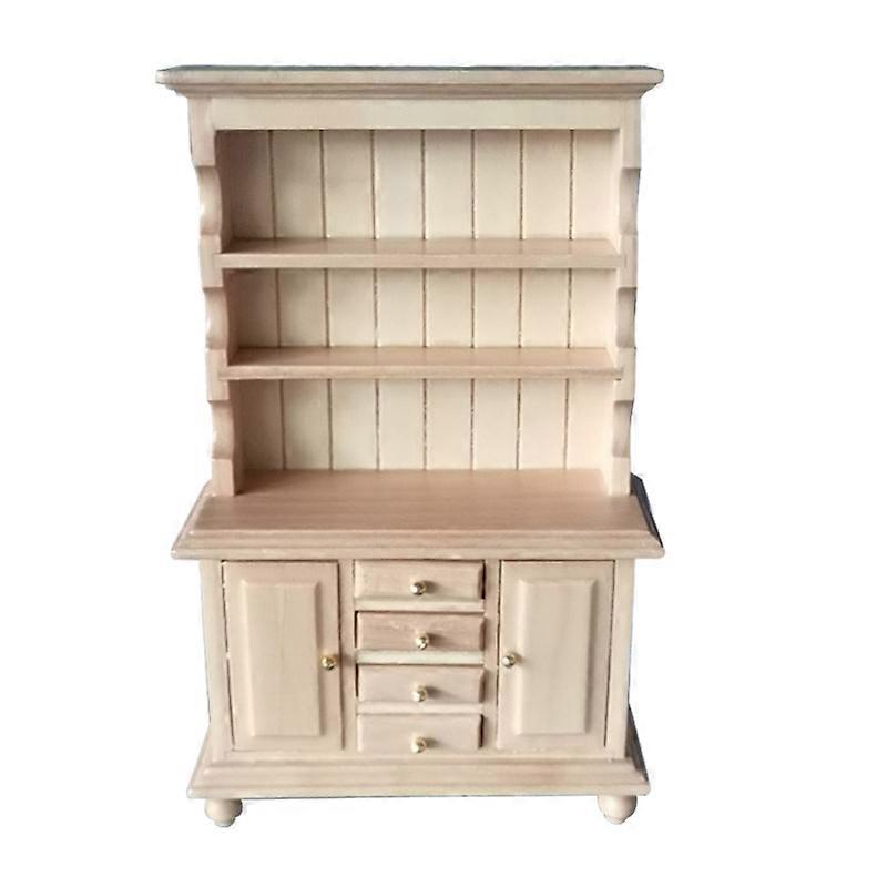 1:12 בית בובות מיני רהיטים דגם ארון ספרים (צבע שמן שקוף) 1 חתיכה