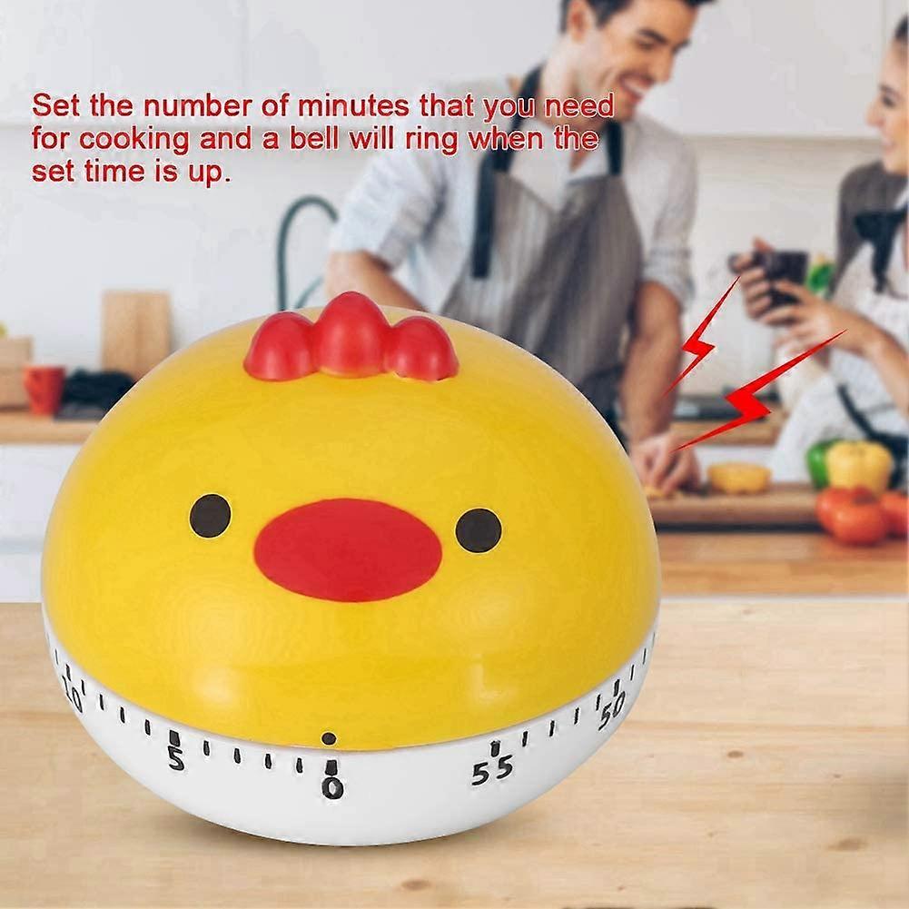 YellowKitchen Timer Small Digital Electronic Loud Alarm Mechanical ...
