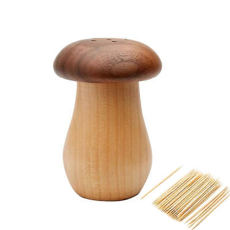 Toothpick Dispenser, Cute Mushroom Toothpick Holder Container