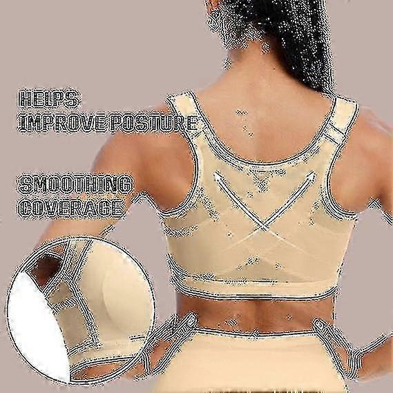 Front Closure Post-surgery Compression Bra For Post-surgical Recovery