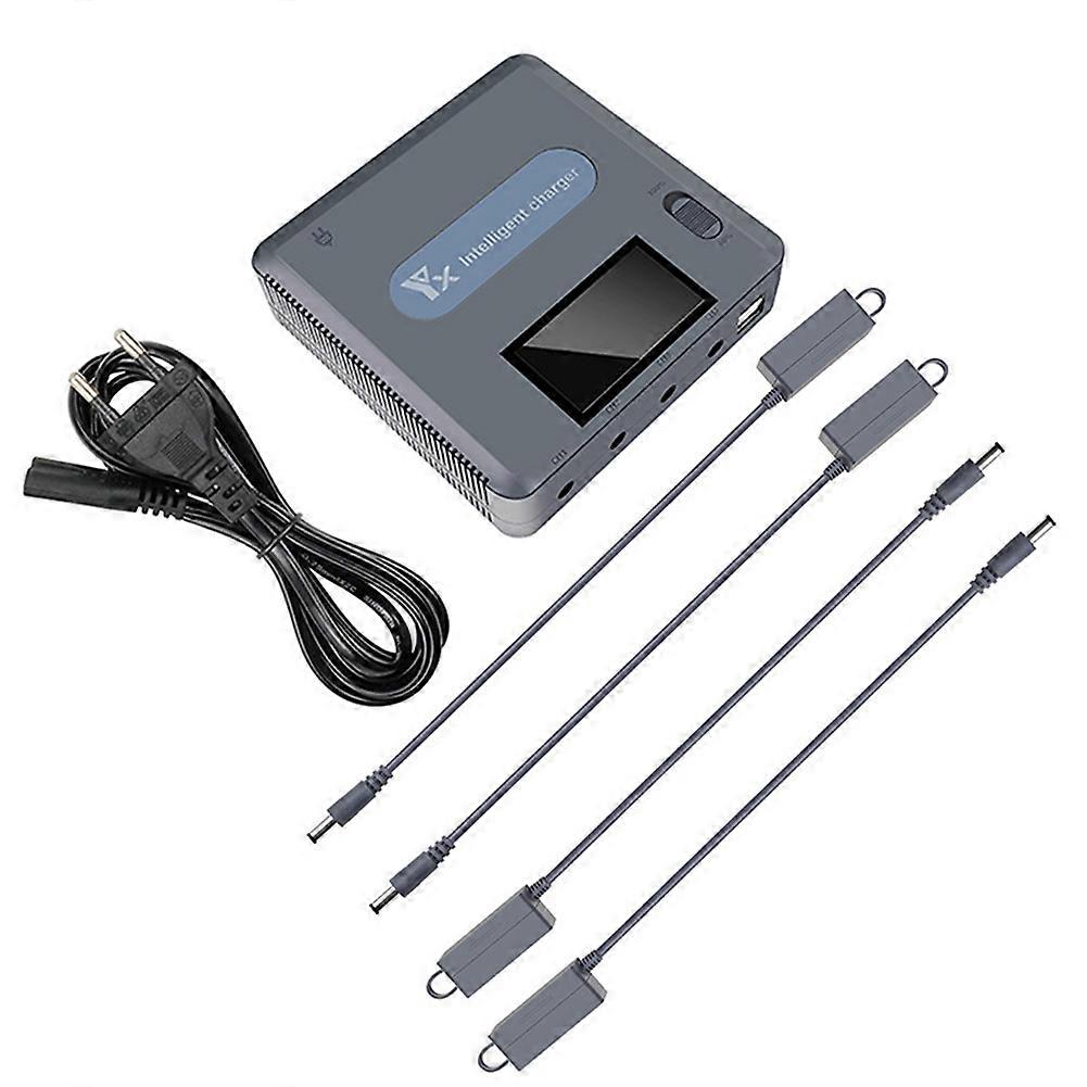6 in 1 Digital Display Battery Charger for 3 Drone Battery Charging Hub Fast Smart Battery Charger