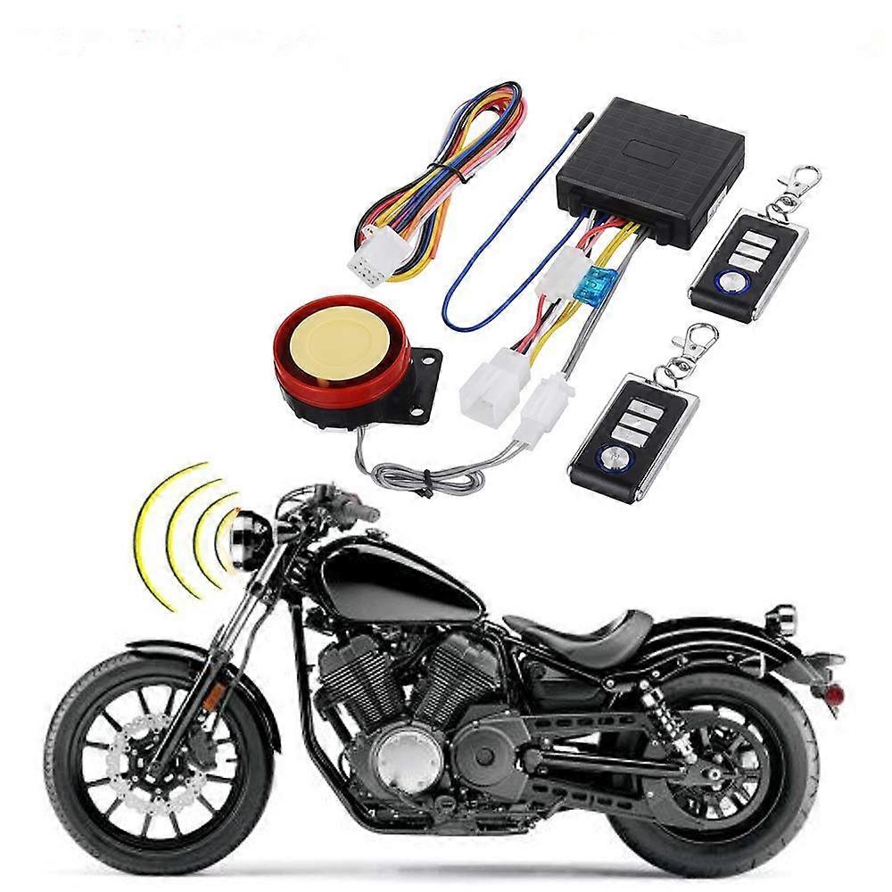 Remote Alarm Security System for Motor Bikes Scooters & Three wheels With Remote Start