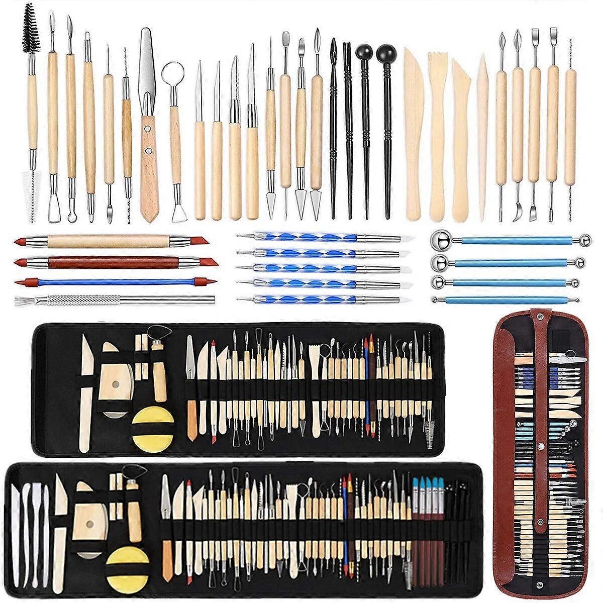 8-61 Pcs/Set Pottery Clay Sculpting Tools Kit for Art Craft Ceramic Wax Clays Carving Tool  Pottery Sculpting Modeling Tools Set