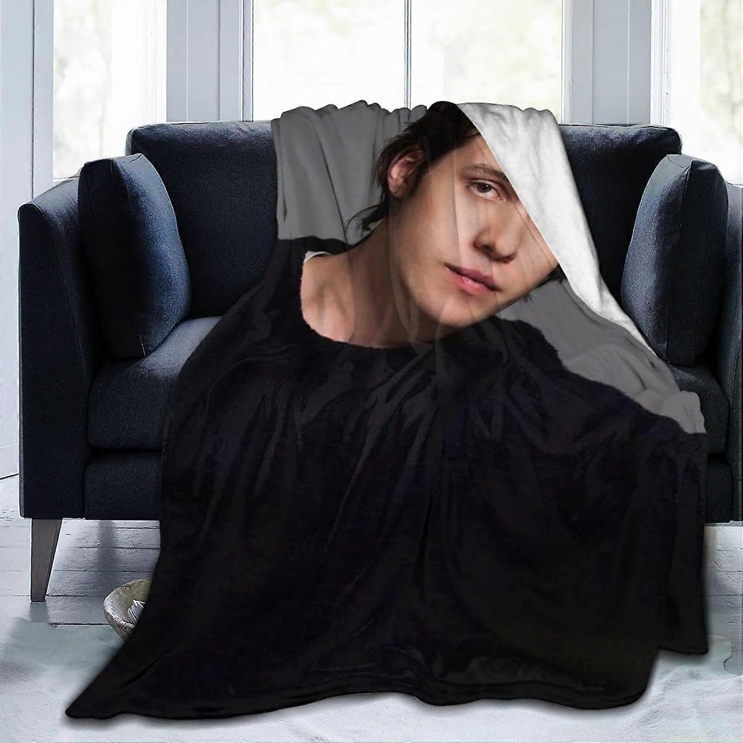 Nick Robinson Flannel Tæppe Bløde Lap Tæpper Anti Pilling Aircondition Tæppe Indretning til Sofa Stue Soveværelse-RFGT78