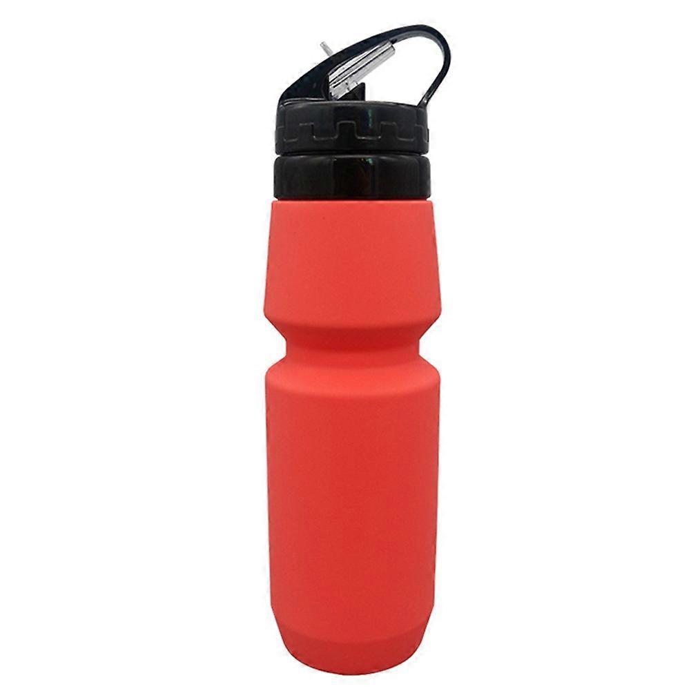 Collapsible Water Bottle, Premium & Silicone Foldable Hiking Water Bottles, & Reusable,Red