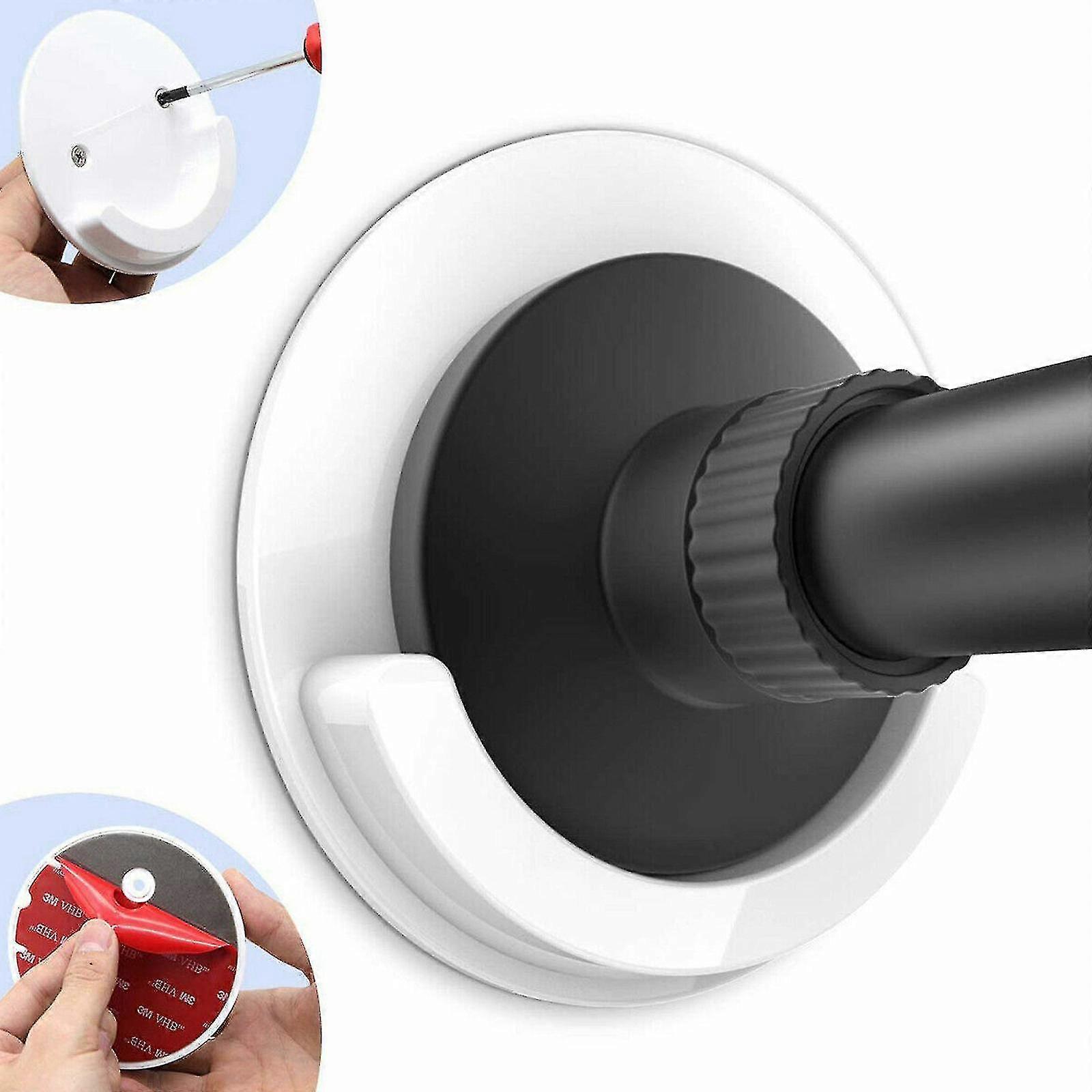 2 قطع لاصق دش الستار رود عدم الانزلاق حامل الجدار العالمي جبل عقد جديد