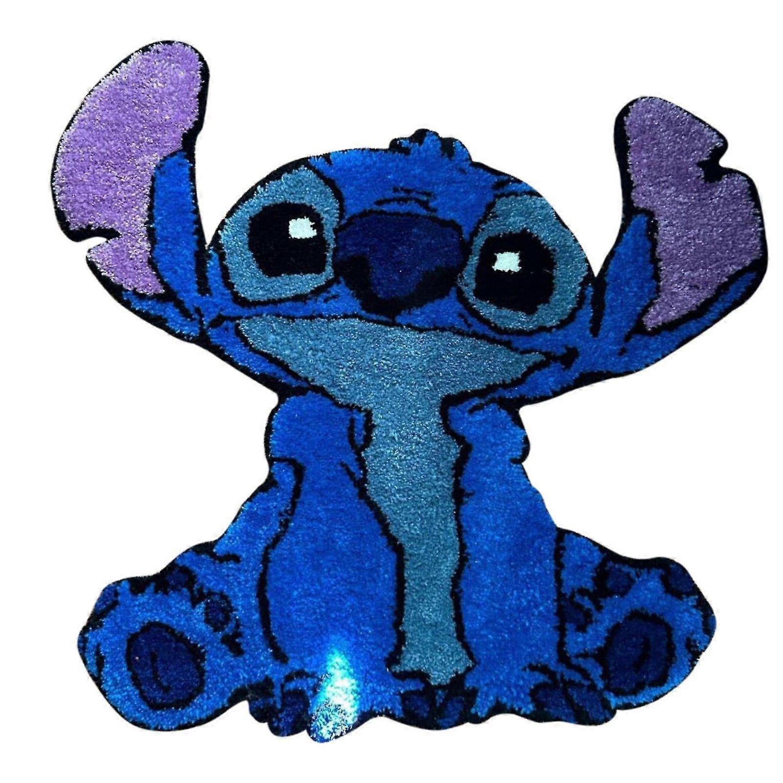 Tappeto zerbino con motivo Lilo & Stitch, tappeti anime per camerette di bambine, decorazioni per la casa