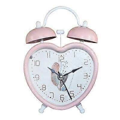 Portable Double Bell Alarm Clock Bedside Night Light