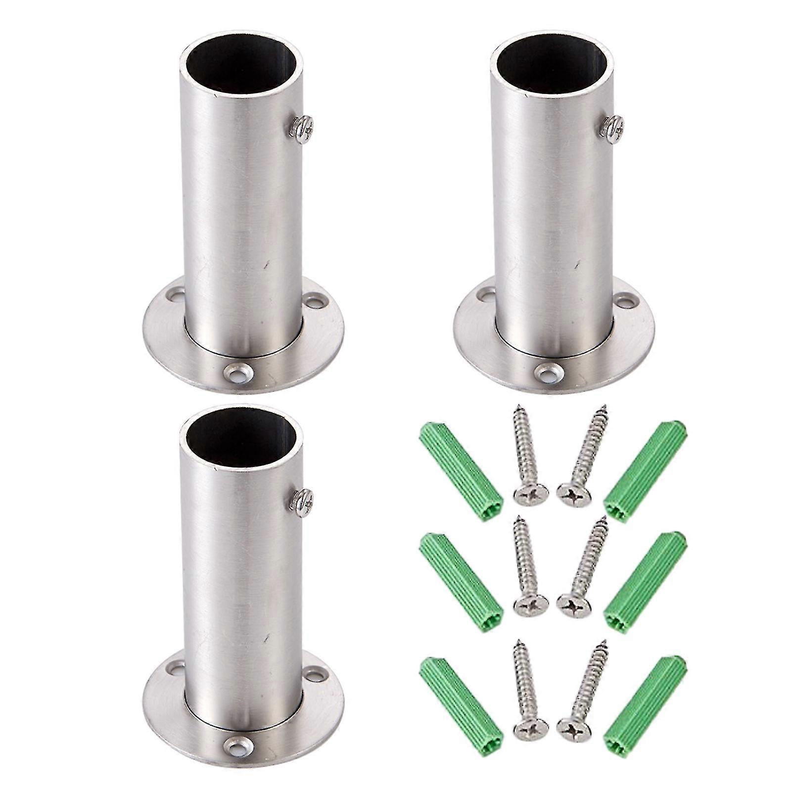 3pcs Bois Ground Pool Closet Deck Flanges Échelles Rod Heavy Duty 6 Vis Robuste