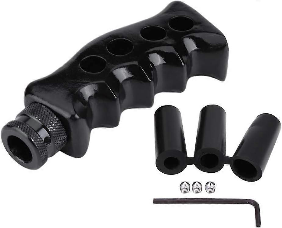 Gear Shift Knob, Universal Manual Transmission Car Gun Handle Knife Handle Shift Lever Knob Head Shifter(Black)