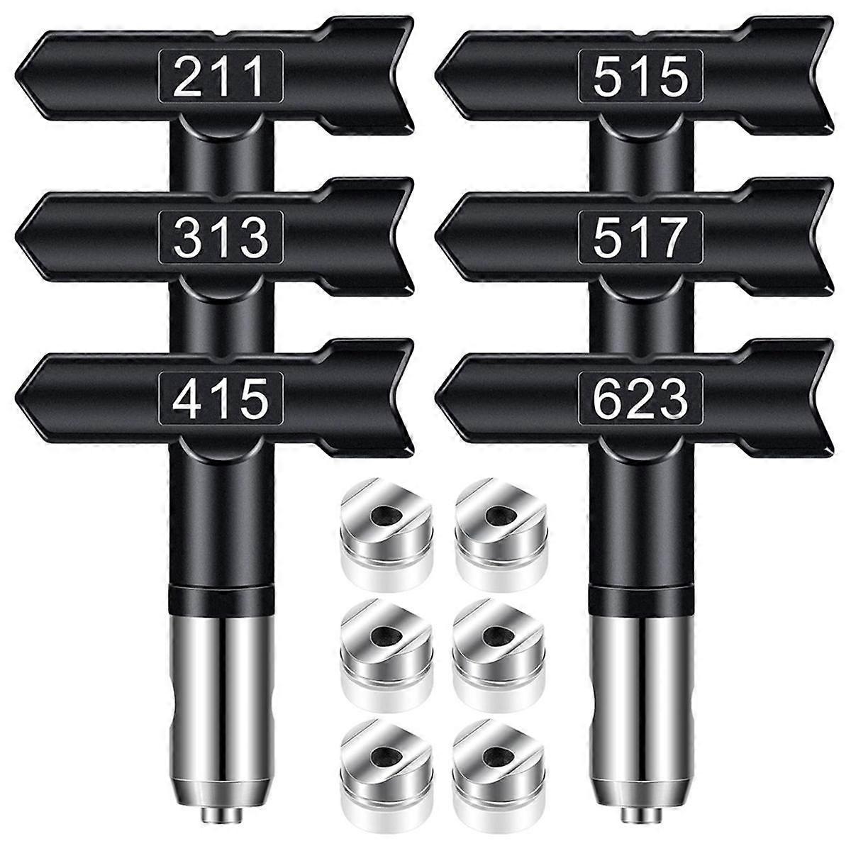Sprayer Tips,6Pcs Airless Paint Sprayer Tips Reversible Sprayer Tips for Airless Paint Sprayer Mach