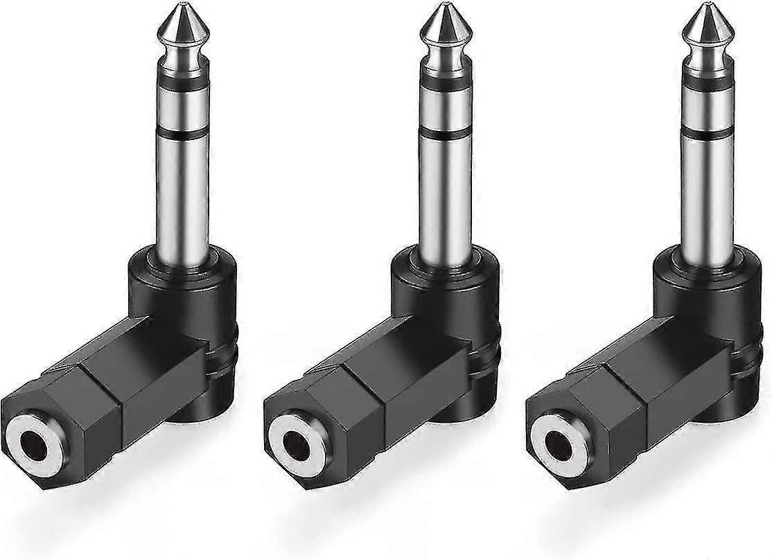 Audio Adapter For Headset Microphone (black) (3pcs)