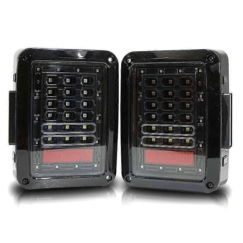 A Pair of LED Tail Turn Signal Lamps For Jeep Wrangler JK 2007~2017 US/EU Version Car Accessories Modifying Tail Lamp Assembly