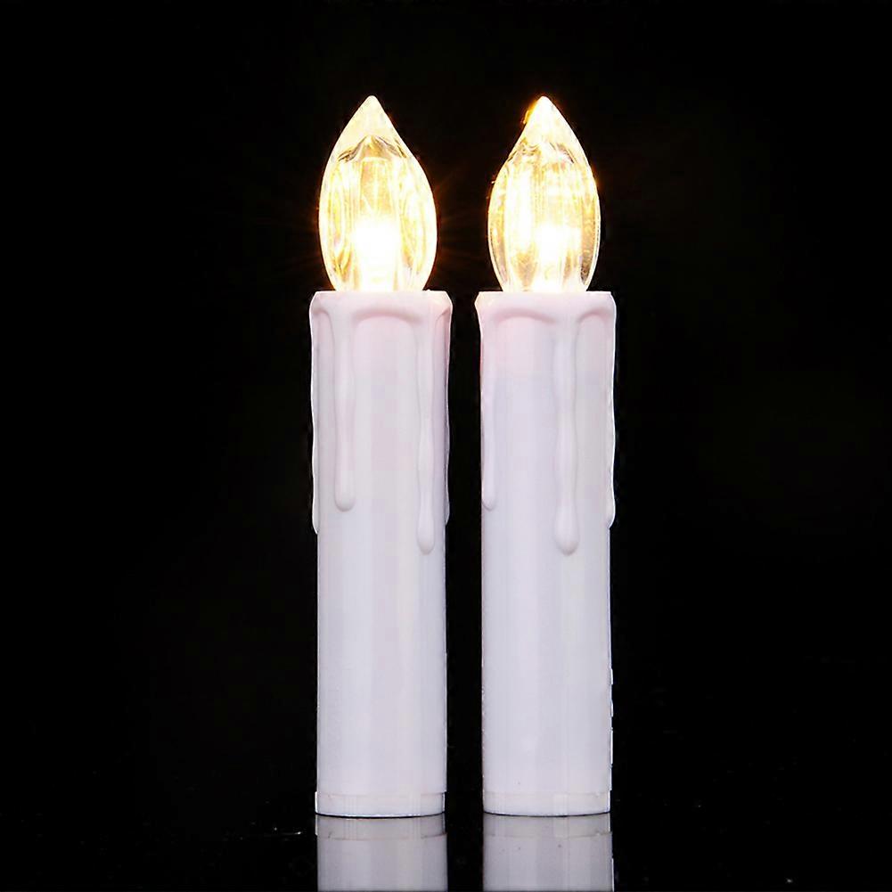 Lampe unique bougie de Noël LED blanc chaud (10 vendus)