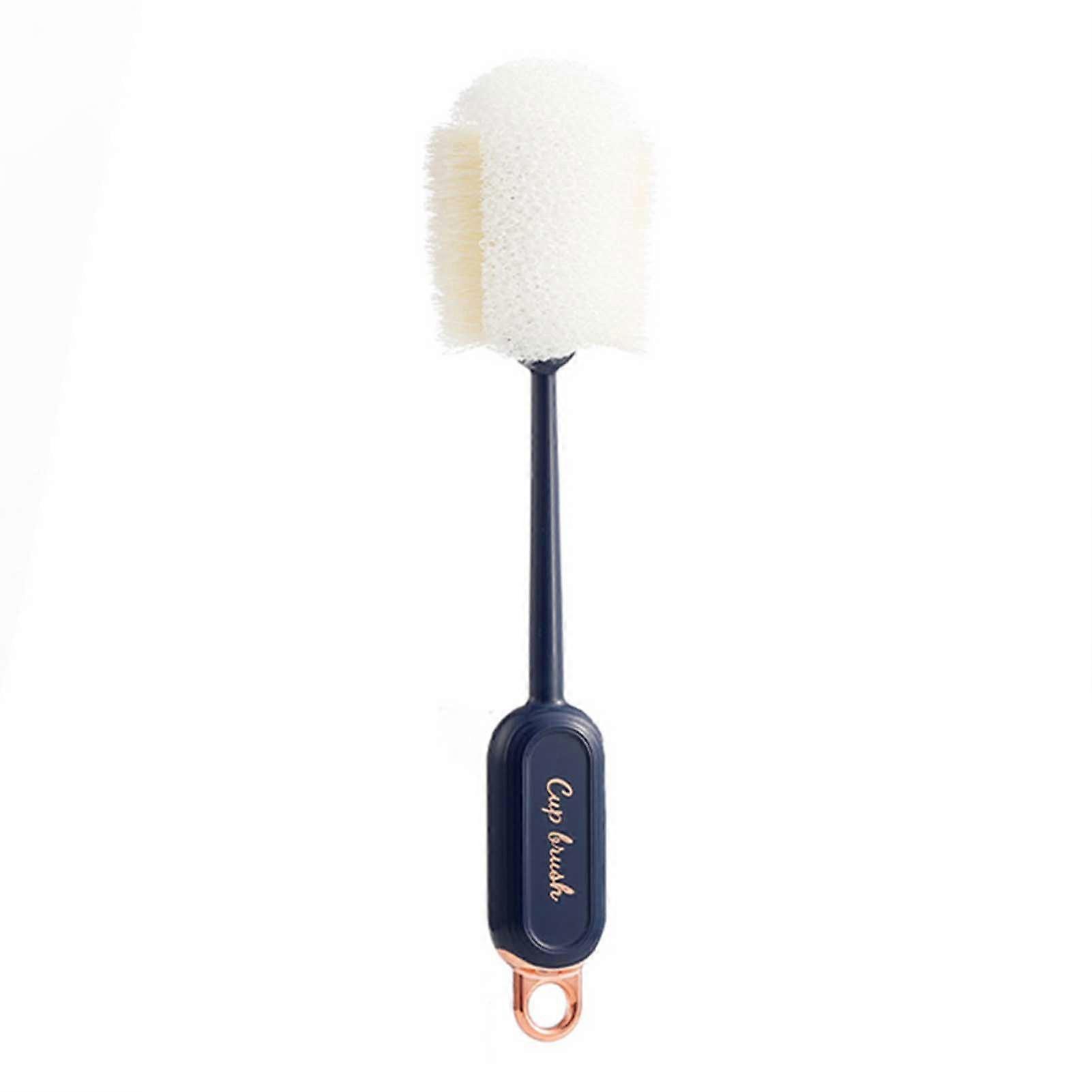 Cup Brush Long Handle Hanging Hole Stain Removal Sponge Kitchen Cup Bottle Cleaning Brush Household Supplies KAESI