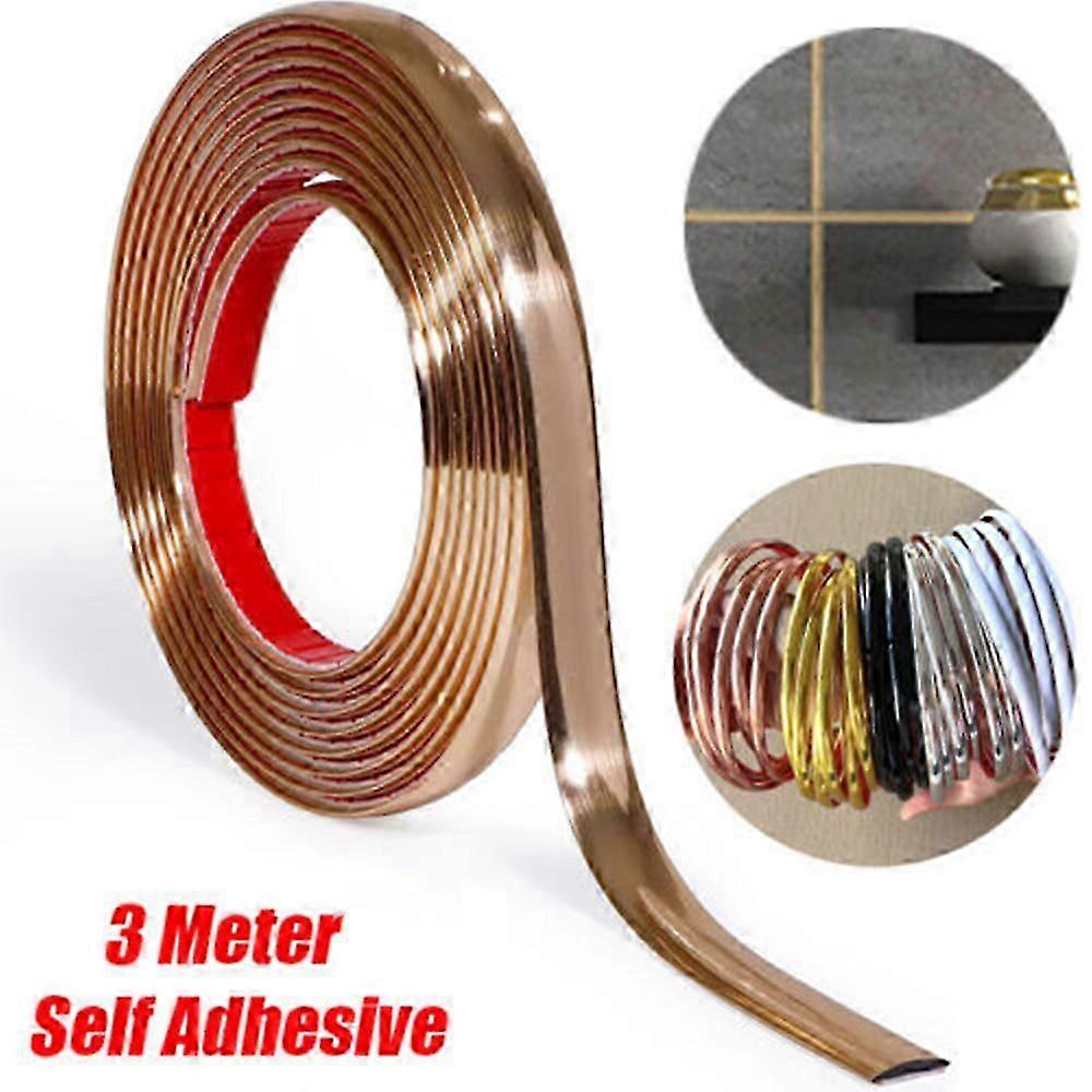 3m Plastic Edging Trim Self Adhesive Waterproof Tile Trim Wall Trim for Floor