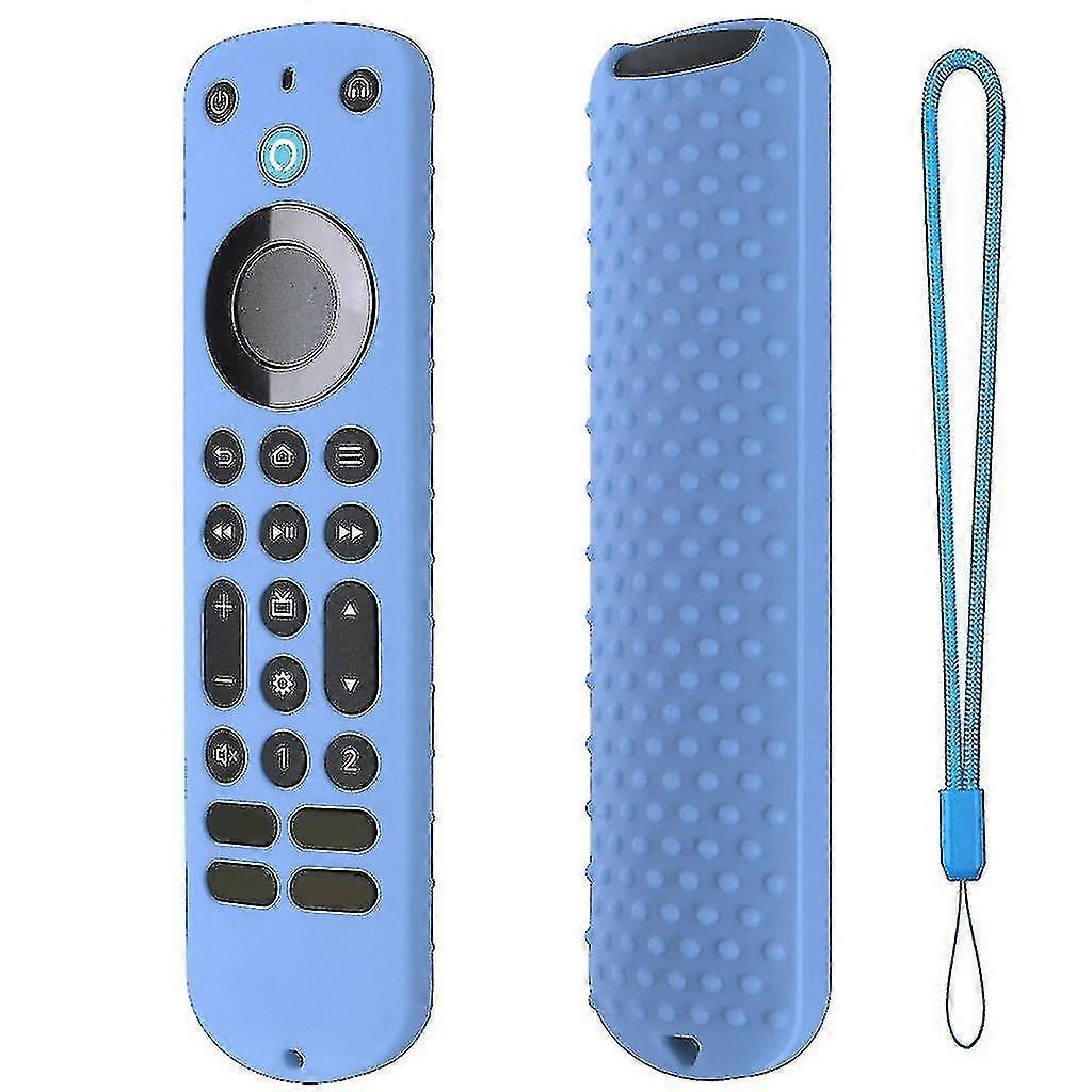 Silicone Sleeve Case-shell Anti-slip Cover Compatible with Alexa Voice Remote Impact-proof-Q