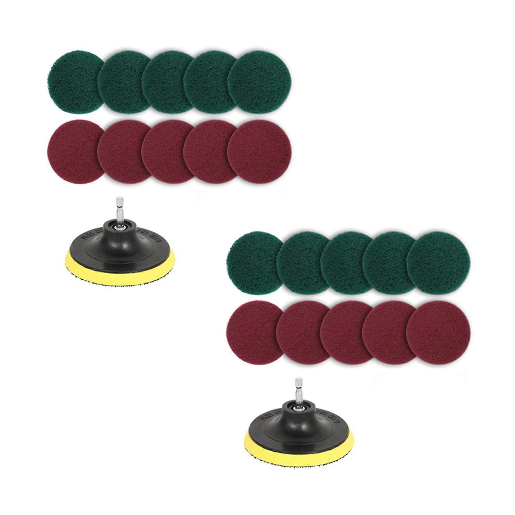 22Pcs Power Scrubber Brush Set Polishing Pad for Drill Powered Brush Tile Scrubber Scouring Pads Cl
