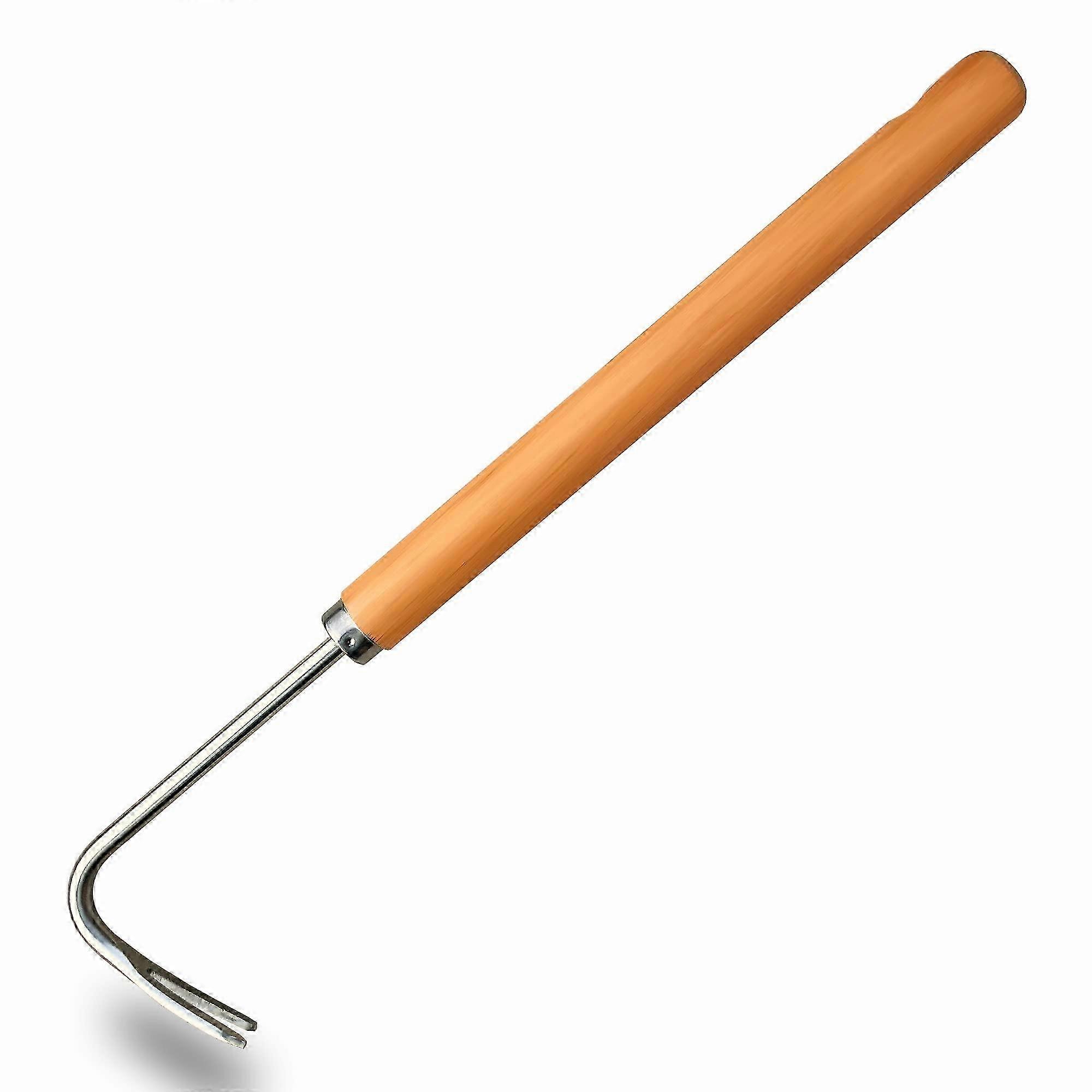 Manual weeding tool with handle, with V-hook - 16" garden tool