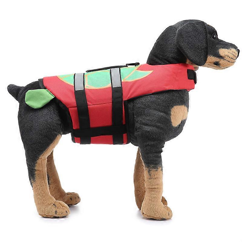 EVAGO High Visibility Dog Life Jacket, Pet Lifesaver Vest Dog Swimsuit for Small Medium Large Dogs, Adjustable Dog Floatation Coat Safety Preserver wi
