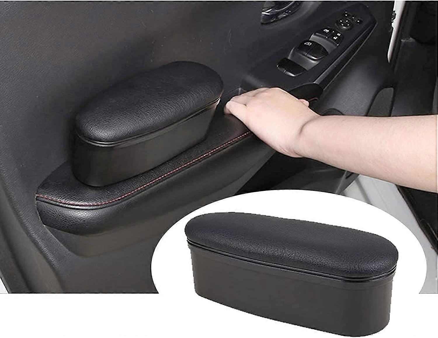Car Storage Box, Car Shelves Front Door Handle Storage Box (Left and Right Universal) (1PCS, Black)