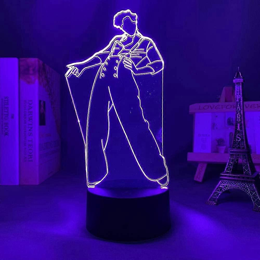 3D أنيمي ليلة ضوء الوهم أدى هاري ستايلز مصباح هدية للجماهير ديكور غرفة النوم