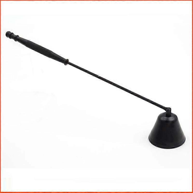 Candle Snuffer, Candle Snuffer Extinguisher with Long Handle, Polished Stainless Steel Wick Flame Snuffer for Putting Out Candle Flame Safely, Black C