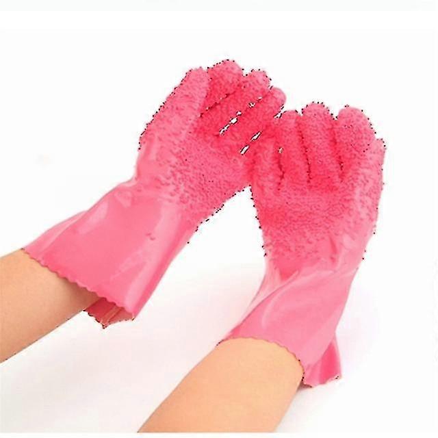 Gloves Kitchen Cleaning Non-Slip Silicone Potato Vegetables Tool Scraping