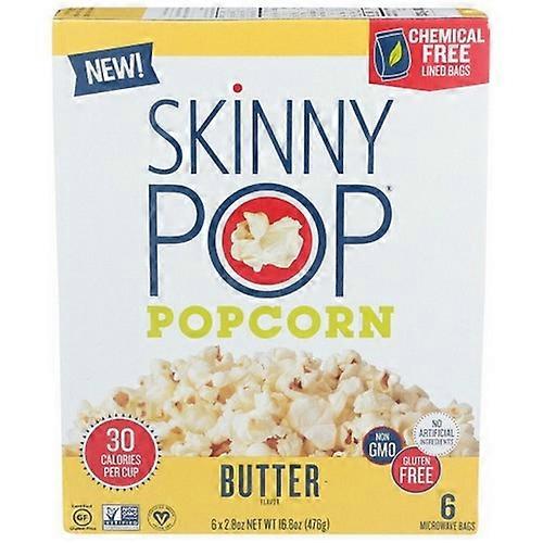 Skinny Pop Microwave Butter Popcorn ,16.8 Oz(Case Of 6)