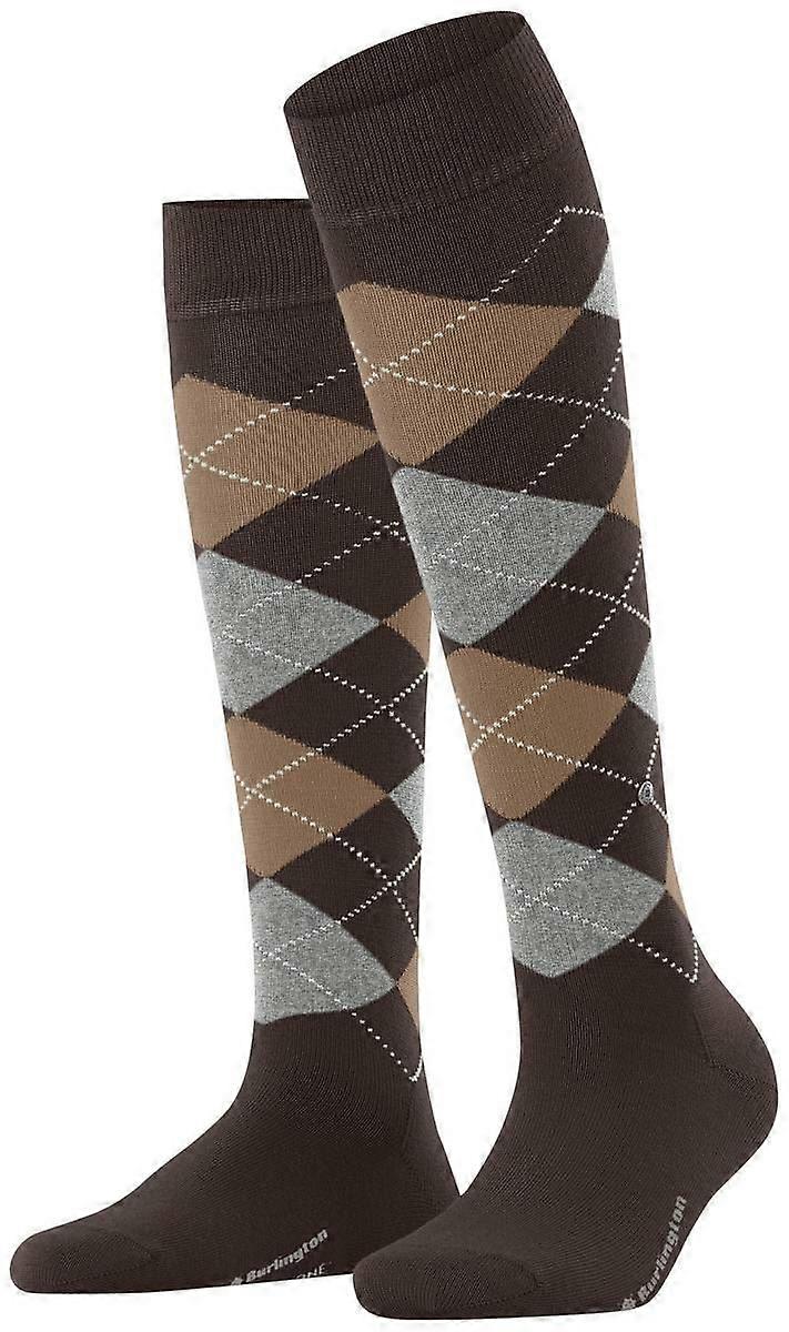 Burlington Marylebone Knee High Socks - Dark Brown