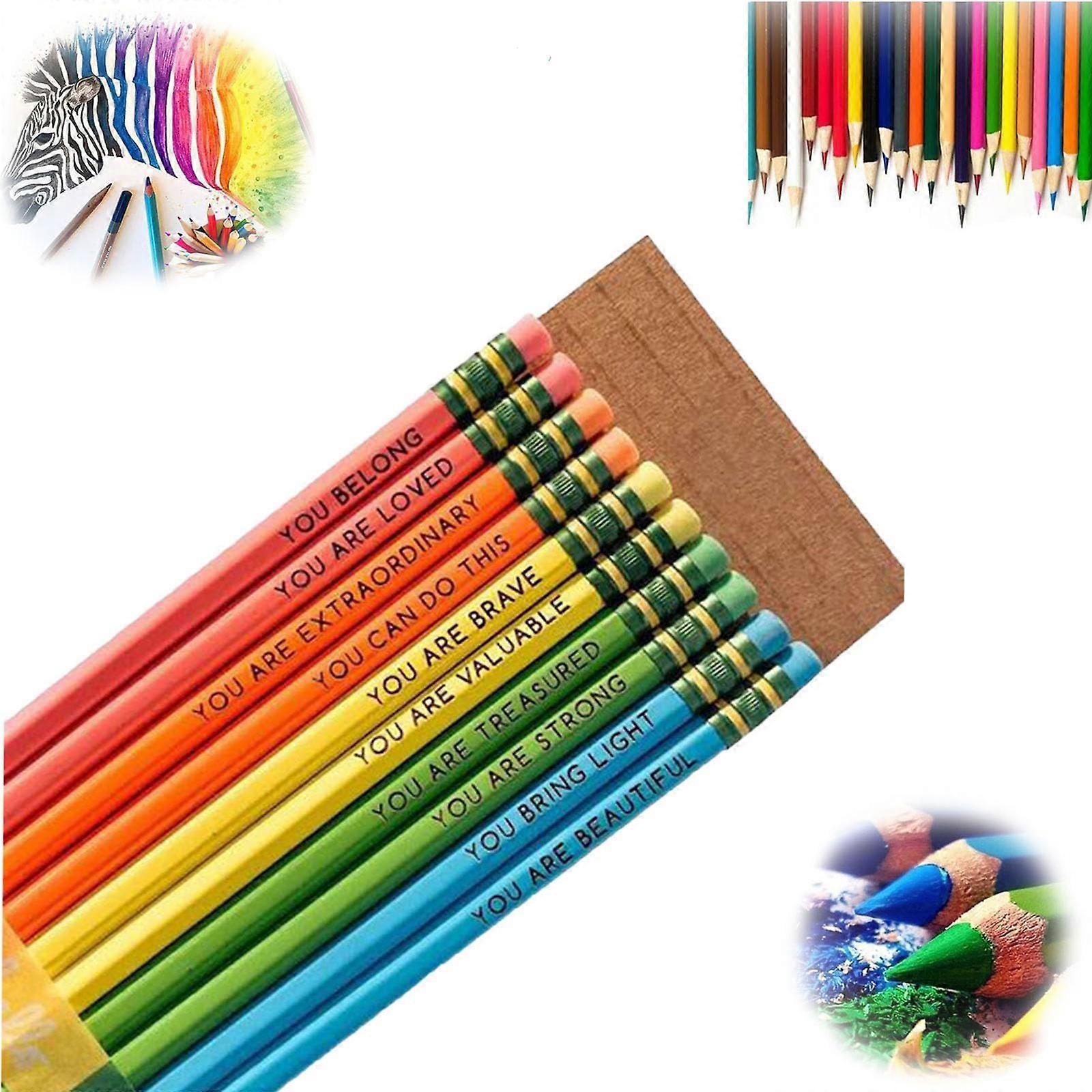Affirmation Pencil Set, Inspirational Pencils