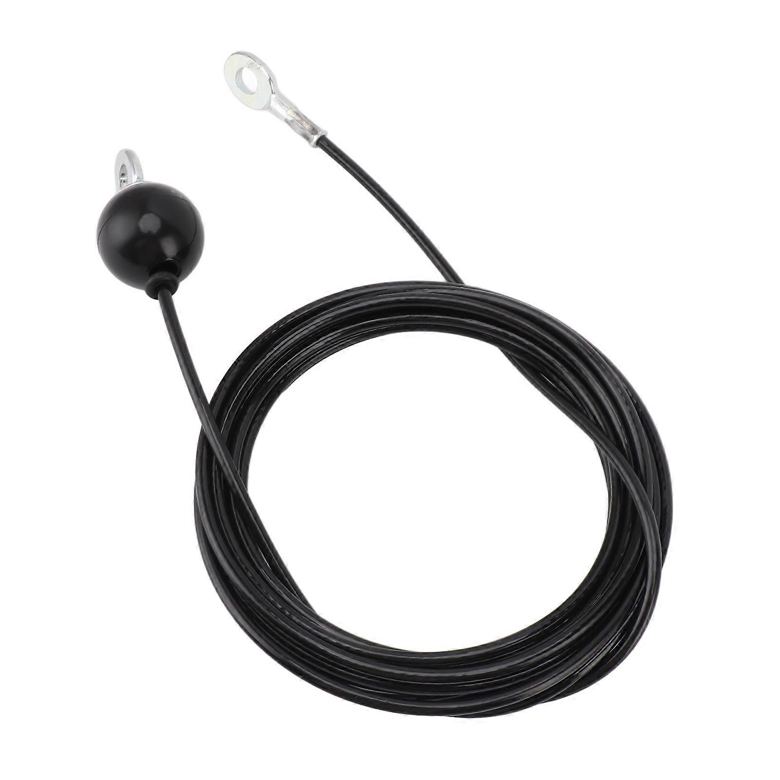 Fitness Pulley Cable Home Gym compatiblement Cable Heavy Duty Steel Wire Rope Home Gym Equipment compatiblement Fitness Exercise Attachment Black 5m /