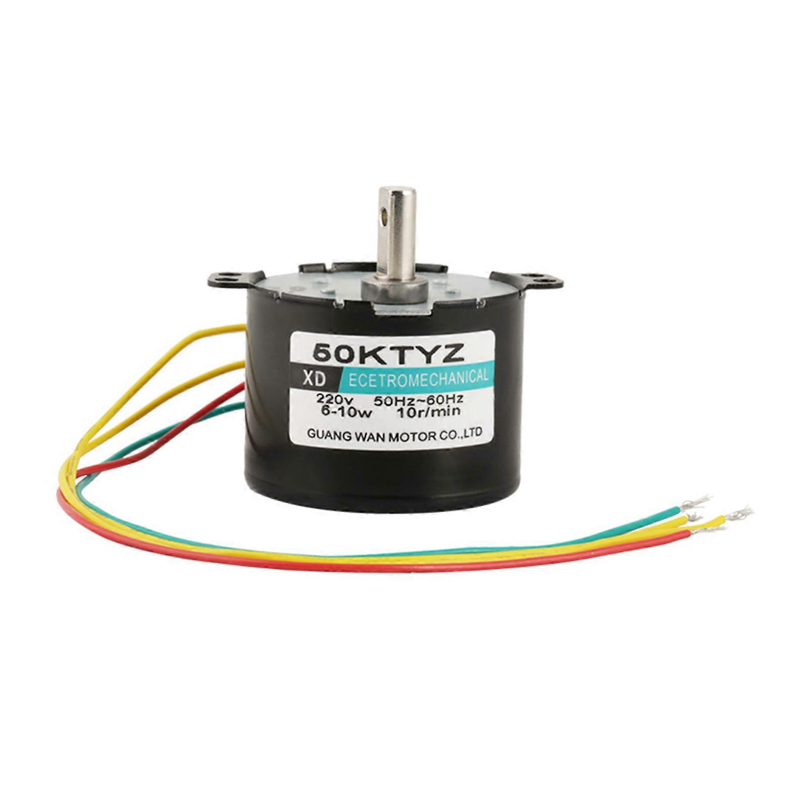 1PCS AC220V Miniature Low Speed Large Moment of compatiblece Synchronous Motor CW/CCW (10rpm)