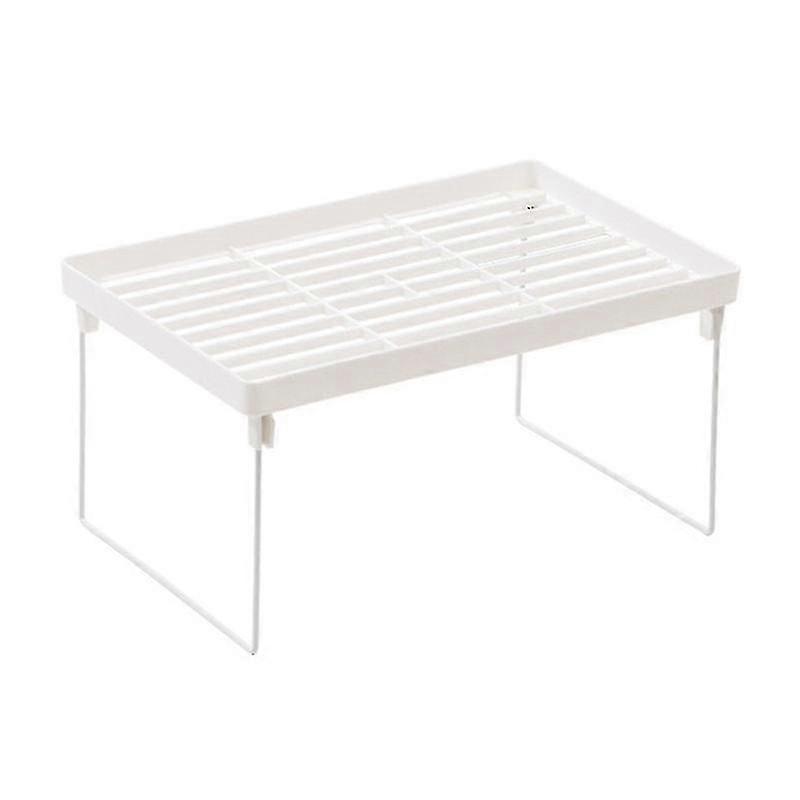 Foldable Dormitory Storage Shelf - Strong PP Metal Design for Home, Dormitory, Office (White)