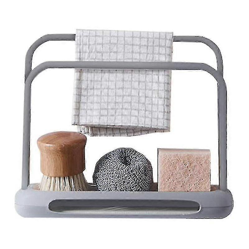 Telescopic Kitchen Sink Organizer, Cloth Rack, Double Layer, Adjustable, Soap Qucyy Gift