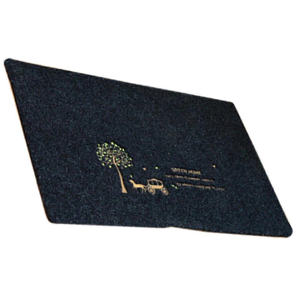 Thick Embroidery Ground Floor Door Mat Carpet