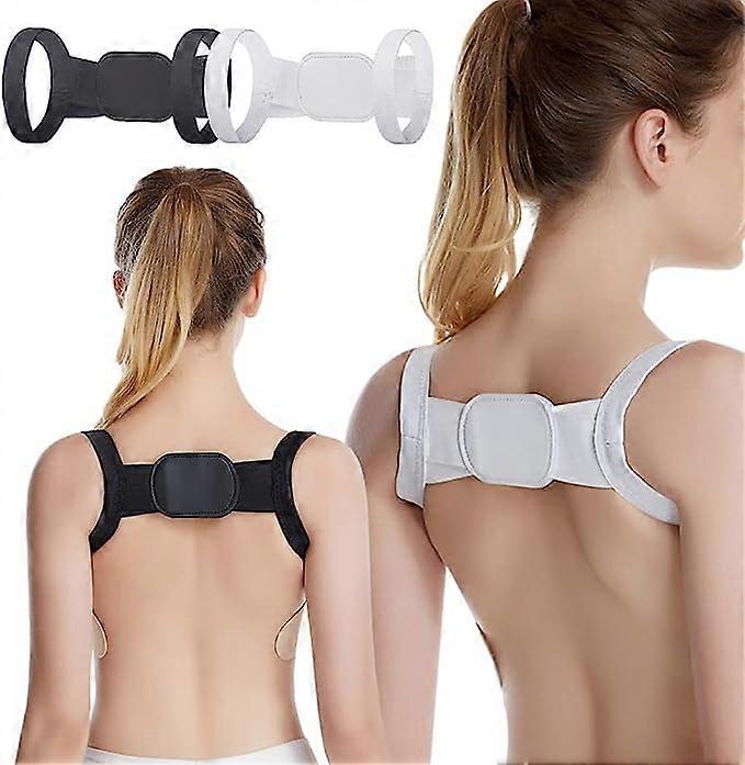 2pcs Posture Pro Fix Neck And Shoulder Corrector For Kids And Adult, Adjustable Hunchback Correction Straightener Belt For Back