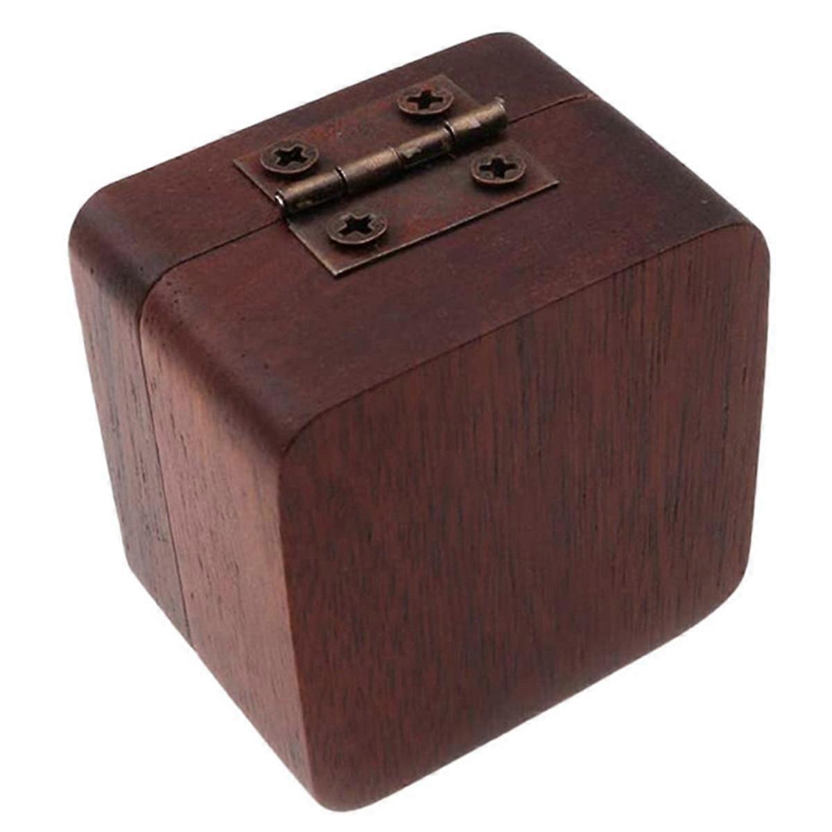 Boîte de rangement de médiator en noyer, peut contenir de nombreux médiators, cadeaux de guitare, étui à médiators, médiators de guitare Sto