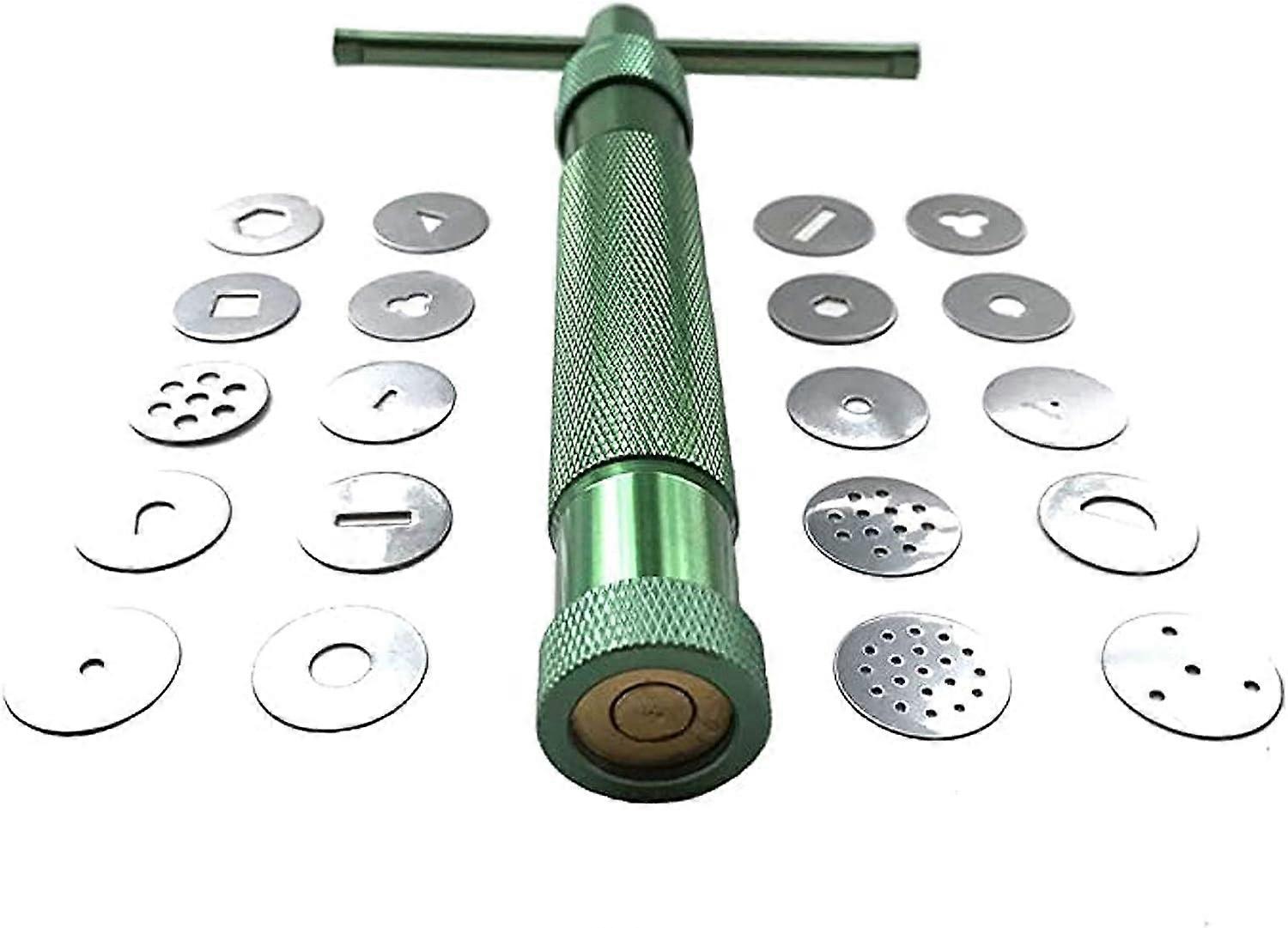 Acier inoxydable Argile Extrudeuse Pâte de sucre Extrudeuse Gâteau Fondant Ensemble d’outils de décoration