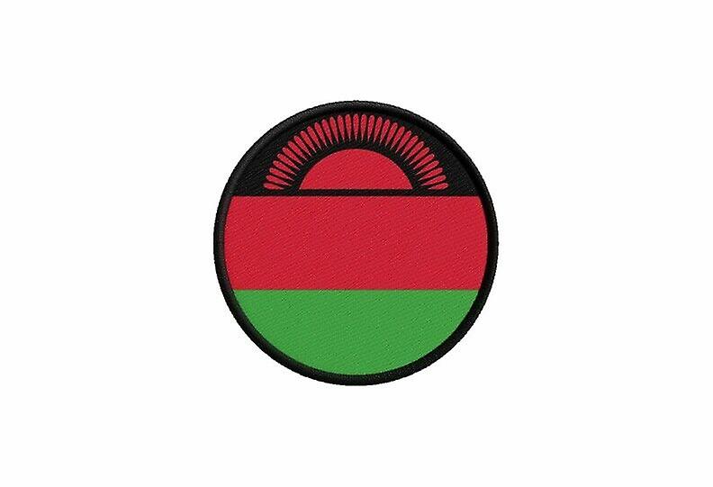 Patch ecusson malawi flag printed thermosticker round round