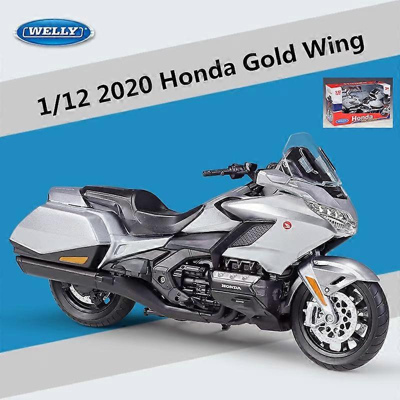 1:12 הונדה 2020 סגסוגת כנף זהב דגם אופנוע Diecast צעצוע מתכת נסיעות רחוב אופנוע דגם אוסף מתנות לילדים