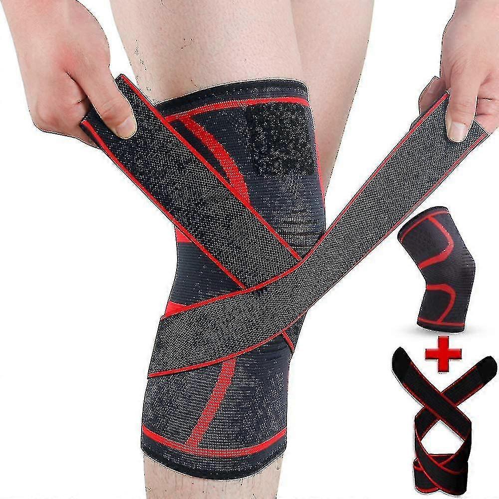 Knee Brace For Pain Support Compression Sleeves With Removable Bands