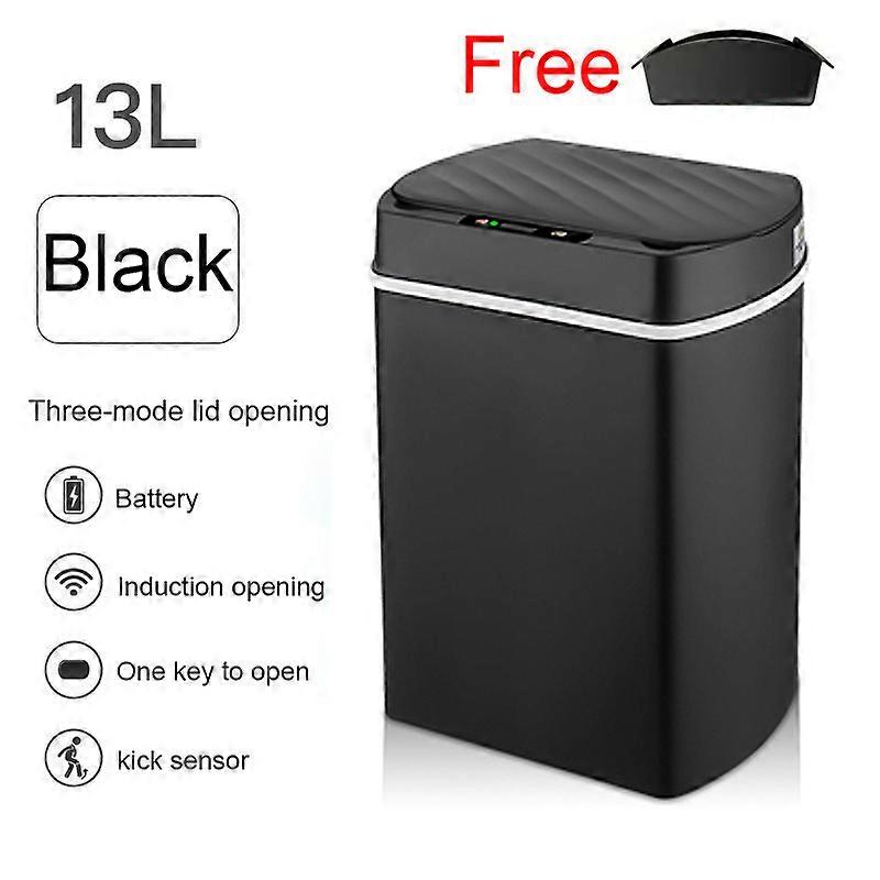 Smart trash can for kitchen House Smart home Dustbin Wastebasket Bathroom automatic sensor trash can garbage bin cleaning toolsTrash Cans & Wastebaske