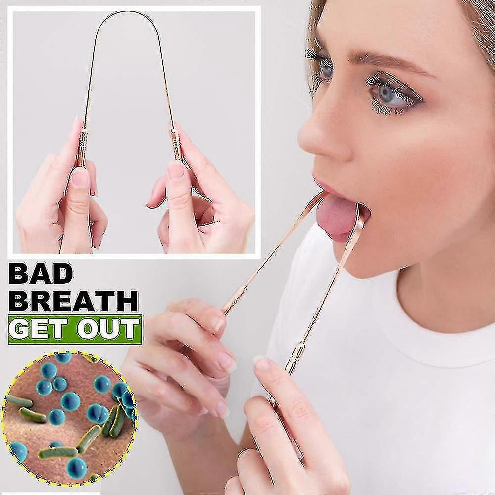 2 Pcs Tounge Scraper Cleaner, Reduce Bad Breath